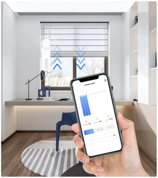 Extralink Smart Roller Blinds Motor WIFI Двигатель Tuya для внутренних рулонных жалюзи