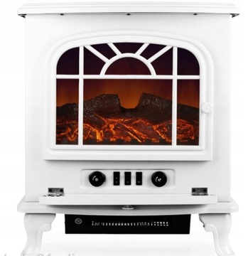 Kominek elektryczny efekt płomienia grzejnik wolnostojący 2000W LED