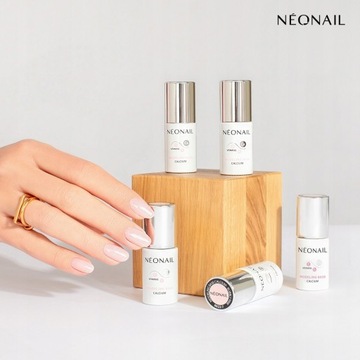 Neonail Baza hybrydowa Modeling Base Calcium Basic Pink 7,2ml + PILNIK
