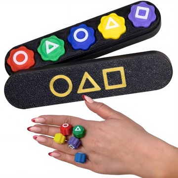 KOSTKI GONGGI KOŚCI DO GRY SQUID GAME GONGI GRA KOREAŃSKA + PUDEŁKO