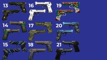 ДВОЙНОЙ СКИН БЕРЕТТЫ ОРУЖИЕ COUNTER-STRIKE IRL для подвешивания ПОДАРОК ​​ПОДАРОК