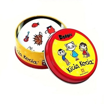 GRA PLANSZOWA imprezowa rodzinna DOBBLE DOBLE DOUBLE 30 kart KICIA KOCIA