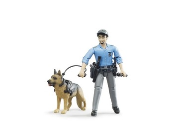 Bruder 62150 Figurka policjanta z psem + akcesoria
