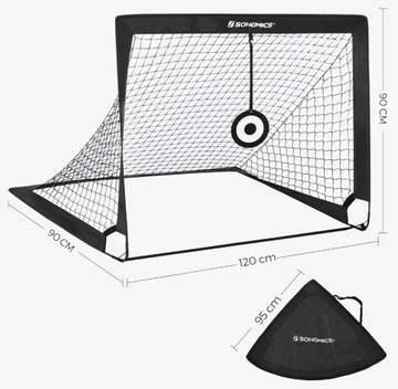 2 ФУТБОЛЬНЫЕ ВОРОТА СКЛАДНЫЕ ФУТБОЛЬНЫЕ ВОРОТА + НАБОР ТРЕНИРОВОЧНЫХ КОНУСОВ