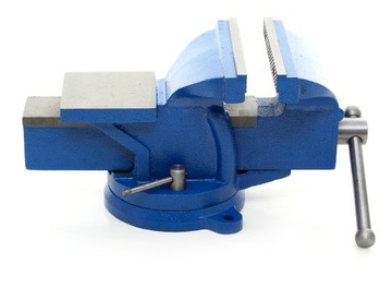 Тиски слесарные 125мм, поворотные с наковальней, 360 градусов. ЦЕЛЬНЫЕ ЧУГУННЫЕ СТОЛЫ