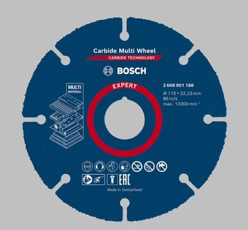 BOSCH TARCZA CARBIDE MULTI WHEEL 125mm 1,0mm
