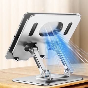 СТАБИЛЬНАЯ АЛЮМИНИЕВАЯ ПОДСТАВКА ДЛЯ МОБИЛЬНОГО ТЕЛЕФОНА, ВРАЩАЮЩАЯСЯ НА 360° ОСНОВАНИЕ