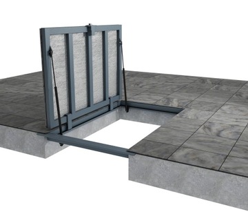 Właz do Piwnicy Właz Podłogowy 120x90 cm Hermetyczny Zapachoszczelny Termo
