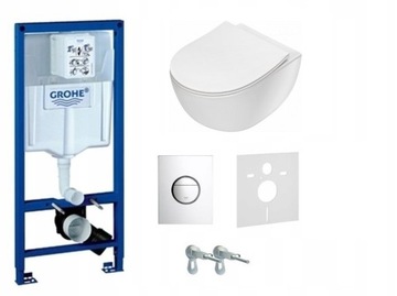 STELAŻ WC PODTYNKOWY GROHE+ misa rimless Deante