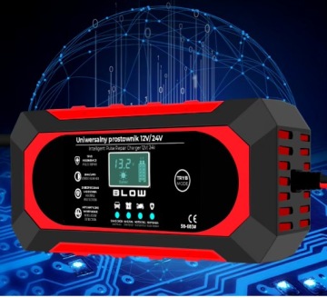 АВТОМАТИЧЕСКОЕ УМНОЕ ЗАРЯДНОЕ УСТРОЙСТВО LCD ЗАРЯДНОЕ УСТРОЙСТВО 24V 12V 8A