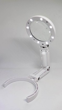 УВЕЛИЧИТЕЛЬНОЕ СТЕКЛО ДЛЯ ЧТЕНИЯ СВЕТОДИОДНАЯ СКЛАДНАЯ МИНИ-КОСМЕТИЧЕСКАЯ ЛАМПА