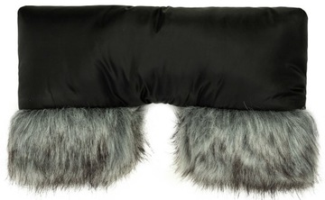 Муфта из черной лисы