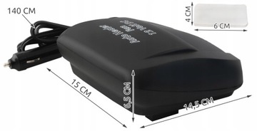 FARELKA ОБОГРЕВАТЕЛЬ ВЕНТИЛЯТОР АВТОМОБИЛЬНОГО РАДИАТОРА 12V 150WN