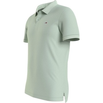 Tommy Jeans koszulka polo męska miętowa DM0DM15940-LXW M