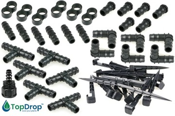 ШЛАНГ КАПЕЛЬНОГО ПОЛИВАНИЯ КАПЕЛЬНАЯ ЛИНИЯ 100 м + 70 АКСЕССУАРОВ