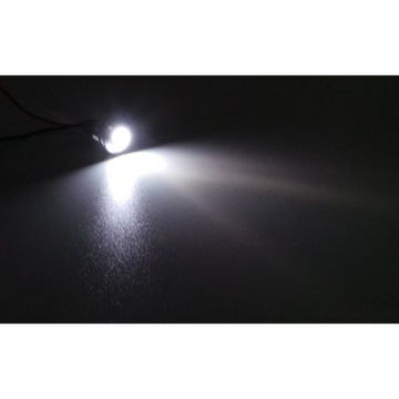 Lampka kontrolna LED kolory 14mm Biała