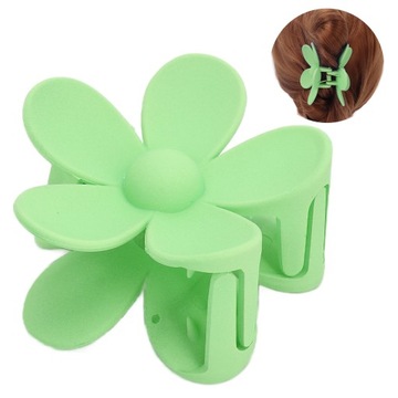 Пластиковый зажим для челюстей с двойным зубом, фиксирующий матовый цветок в SJ