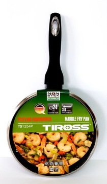 PATELNIA z POKRYWKĄ POWŁOKA MARMURKOWA TIROSS 24cm