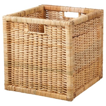 IKEA BRANAS Kosz, pojemnik, rattan 32x34x32 cm