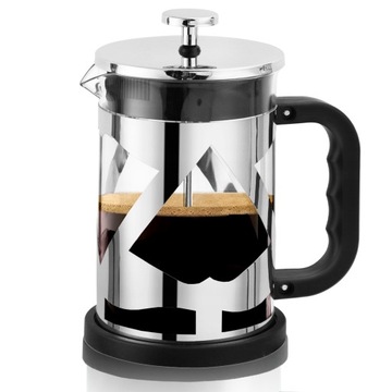 ZAPARZACZ DZBANEK DO PARZENIA KAWY HERBATY ZIÓŁ STALOWY 1L FRENCH PRESS