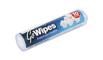 Skompresowane chusteczki turystyczne Go Wipes