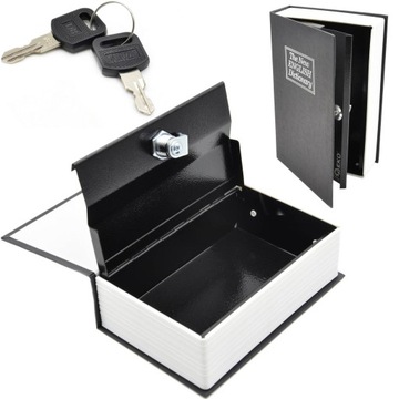 Kasetka-książka na pieniądze 240x155x55 na kluczyk