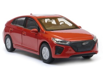 Hyundai Ioniq 1:34-39 metalowy model WELLY pomarańczowy