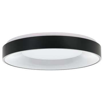Okrągły Plafon LED 48cm czarny + pilot EGLO JUTIO