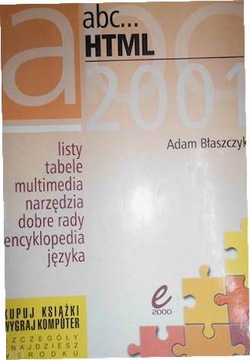 ABC.. HTML 2001 - Adam Błaszczyk