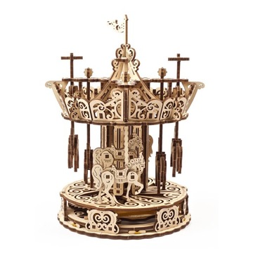 UGEARS Karuzela Puzzle 3D Model Mechaniczny