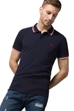 Мужская футболка-поло, темно-синяя Próchnik PM2 M