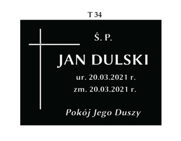 TABLICA NAGROBKOWA 30x40 / 40x40 NA GRÓB TABLICA szklany/gres