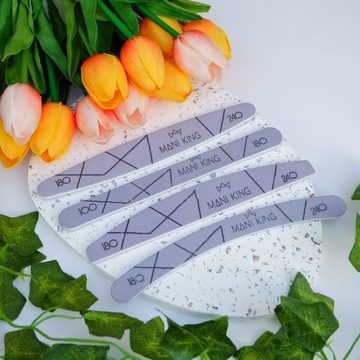 Пилочка для ногтей Elipsa 100/180 Маникюр Педикюр Mani King 100 шт.