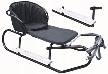 SANKI BASIC z OPARCIEM +GRUBY MATERAC z PASAMI +PODNÓŻKI