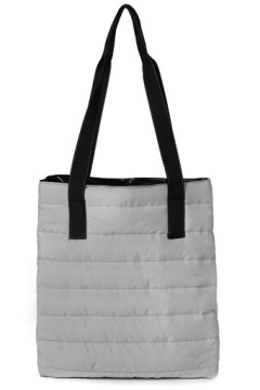 ЖЕНСКАЯ СТЕГАНАЯ СУМКА SOLOME GREY SHOPPER BAG