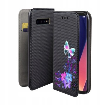 Etui z klapką do SAMSUNG GALAXY S10 PLUS case motyl smart magnet pokrowiec