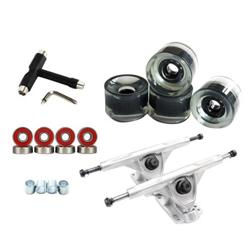Truck do deskorolki ze stopu Solid Silver Clear Black