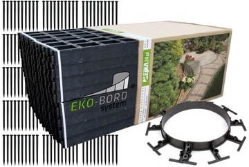 Obrzeże trawnikowe EKOBORD Uni 4,5cm 50m+150 kotew