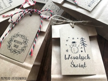 70 шт. Экологические этикетки, РОЖДЕСТВЕНСКИЕ подвески.