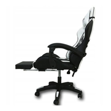 Поворотное игровое кресло с подставкой для ног массажер EC GAMING KO24B