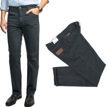 Wrangler Texas Slim 822 Dark Navy męskie spodnie jeansy W38 L32