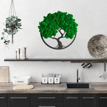 ПОДАРОЧНОЕ деревце ЖИЗНИ ДЕРЕВО СЧАСТЬЯ ЖИВАЯ КАРТИНА мох мох БОНСАЙ