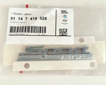 BMW F20 F22 F34 GT NÁPIS ZNAK ZNAKY LOGO SPORT LINE 7418528 NOVÝ