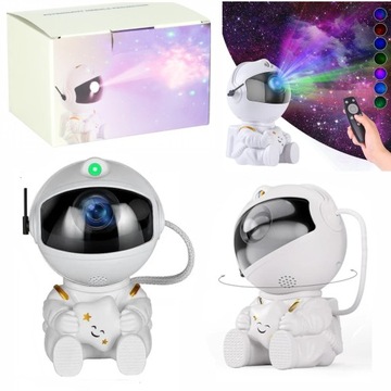 Lampka led projektor rzutnik gwiazd nieba astronauta dla dzieci pilot A2778