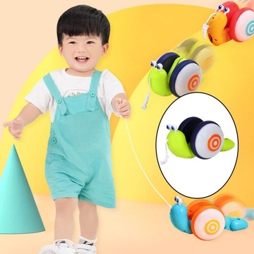 Segolike, 2 шт., милые пластиковые детские перетаскиваемые фонарики в форме улитки для малышей