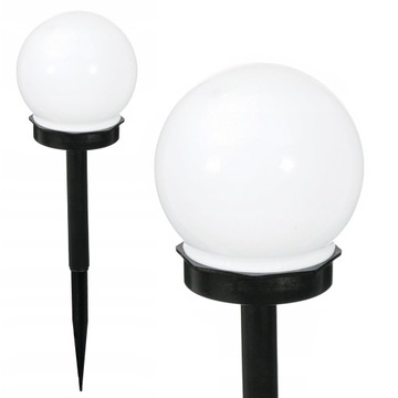 Lampa solarna Kula wbijana Jumi czarna 35 cm - efektowne światło w ogrodzie