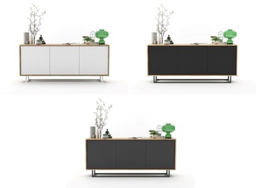 Комод Loft TV, Тумба под телевизор Loft, Wotan графит MAT