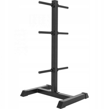 STOJAK 105cm na 200KG TALERZY OBCIĄŻEŃ 30mm CZARNY