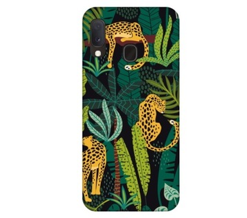 Etui pokrowiec do Samsung Galaxy A20e Lampart pant