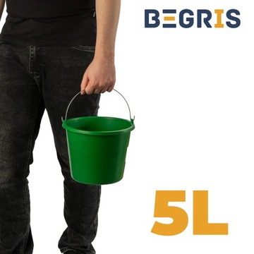 ЦВЕТНОЕ СТРОИТЕЛЬНОЕ ВЕДРО 5 Л ЭКОНОМИЧНОЕ ВЕДРО